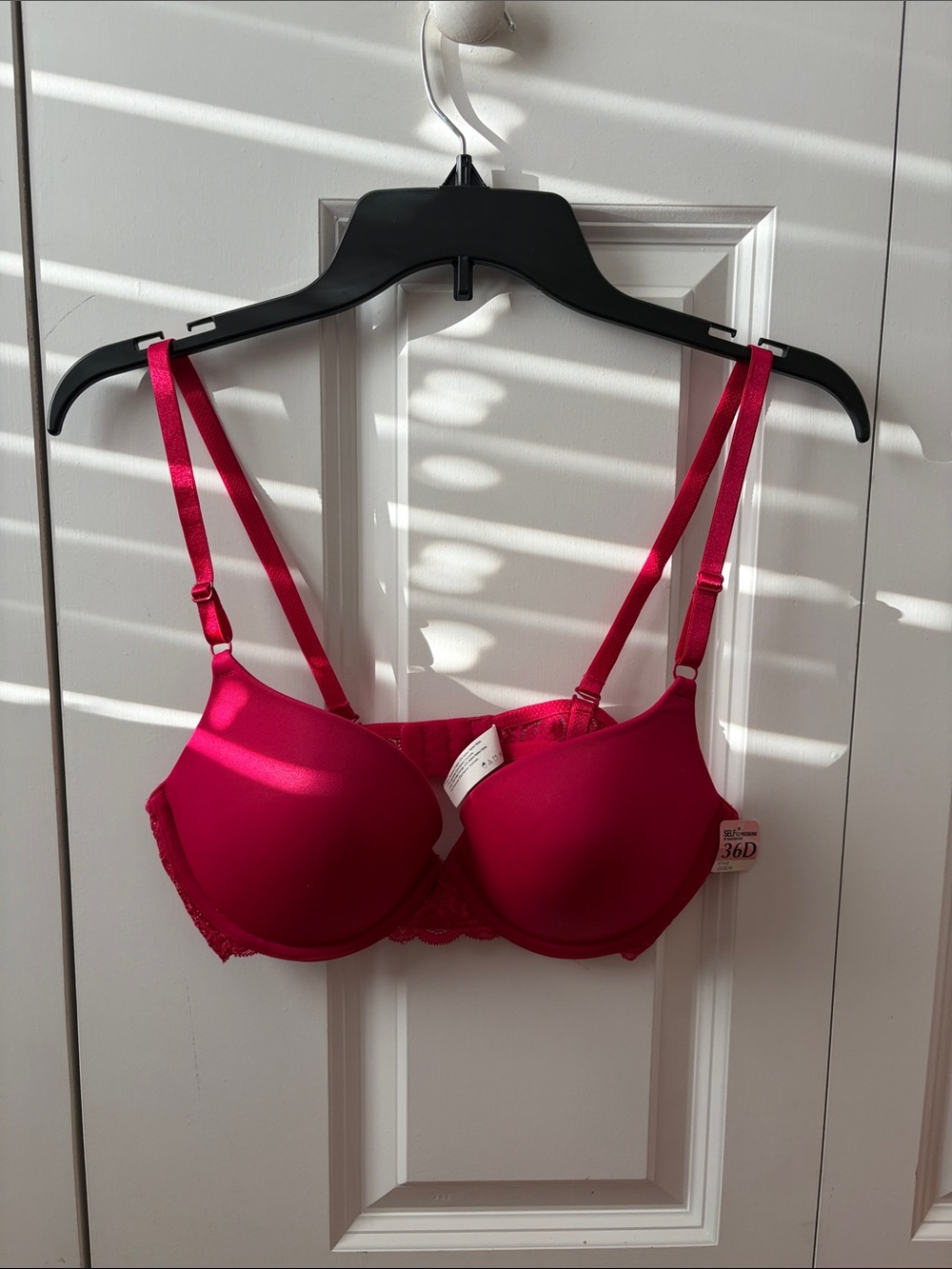 Maidenform Self Expressions Women's Size 36D Molded Underwire Bra Hot Pink New